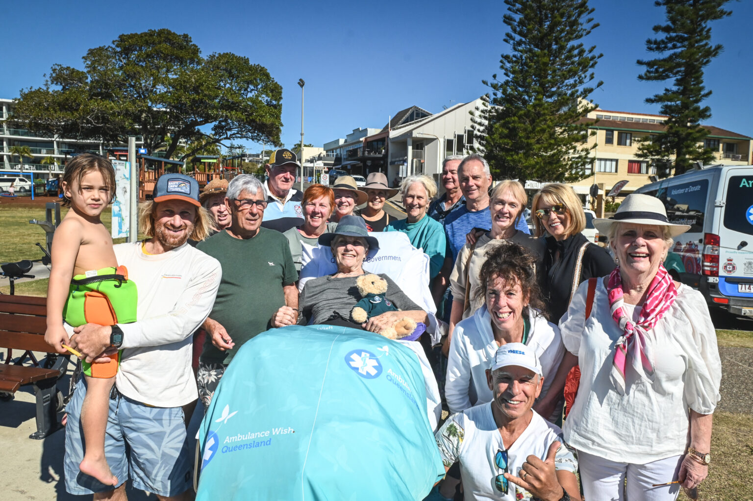 Joan’s Wish was to visit Moffat Beach with her family and friends ...